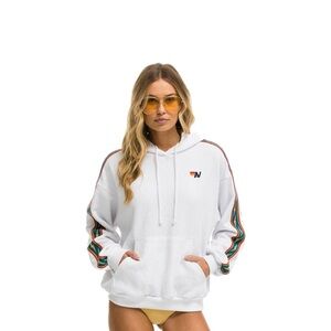 Aviator Nation White Relaxed Pullover
